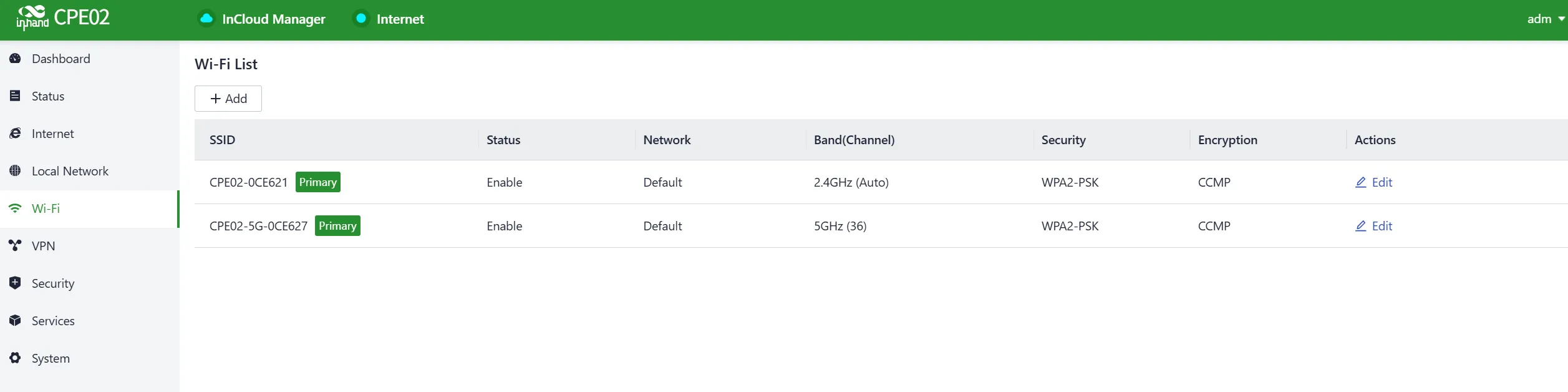 Wi-Fi Interface