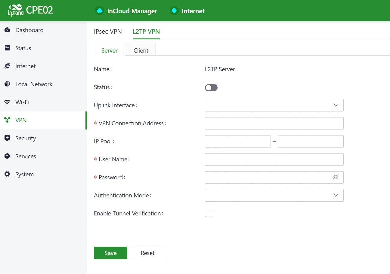 L2TP VPN Server