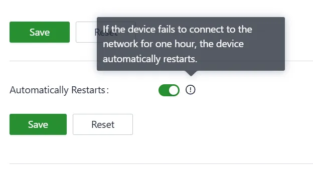 Automatically Restarts