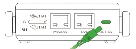 Power on via adapter