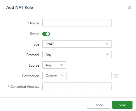 Add a NAT Rule