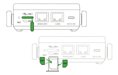 SIM card installation