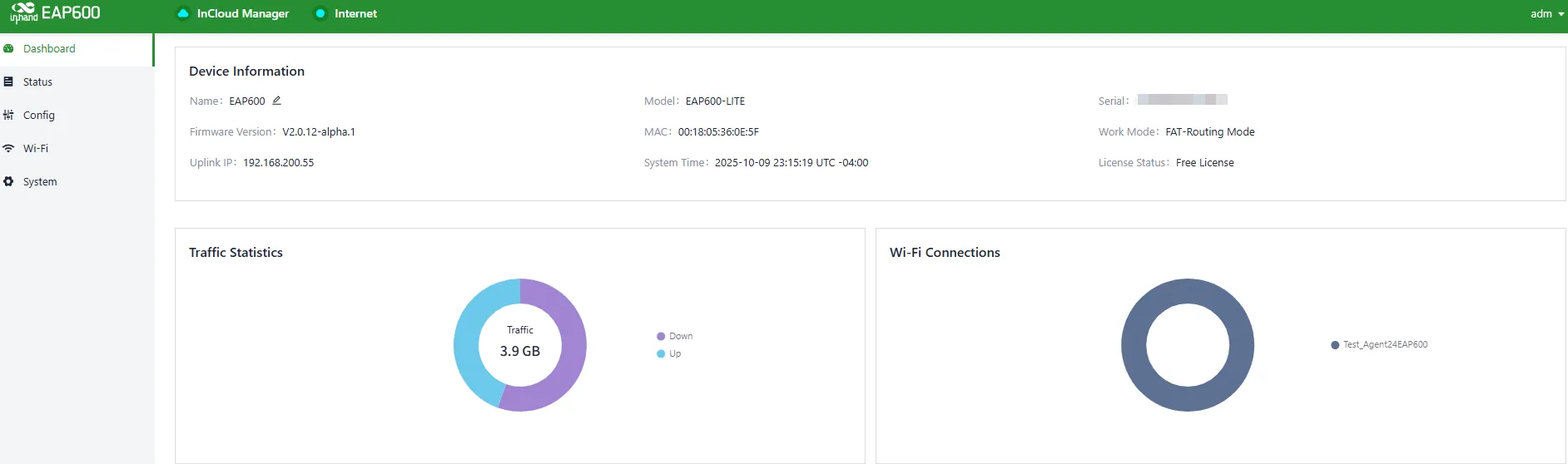 Dashboard Interface