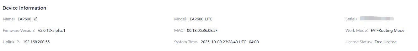 Device Information Interface