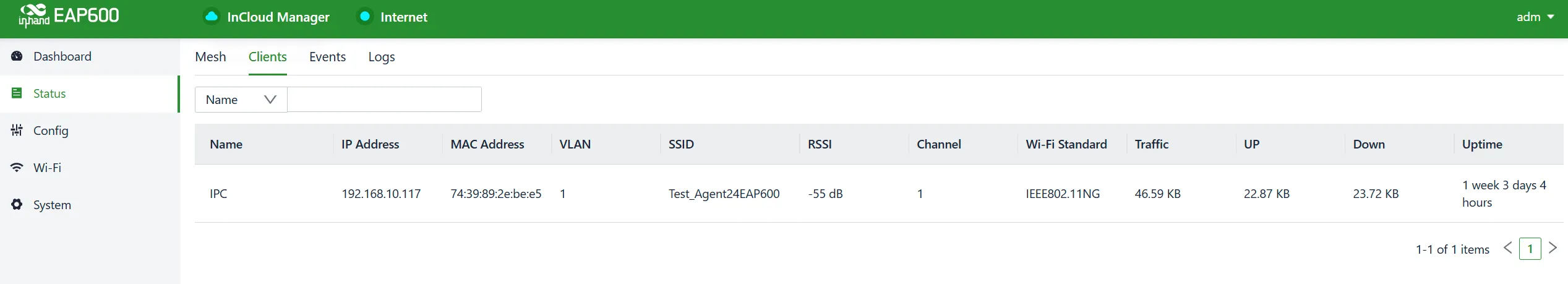 Wireless Client Connection Information