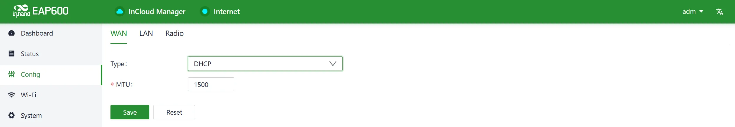 Access the WAN Editing Interface