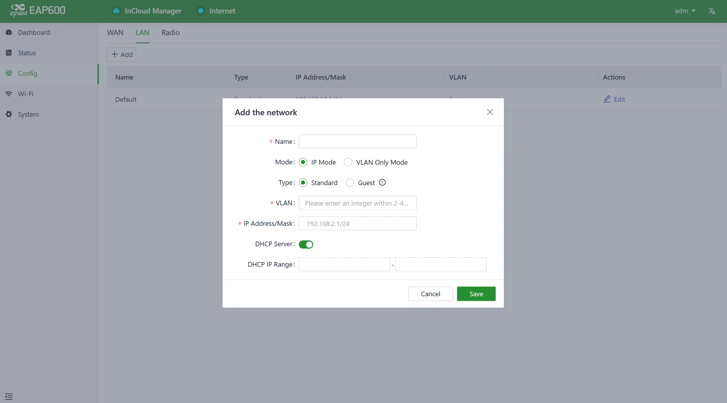 Add a Local Network