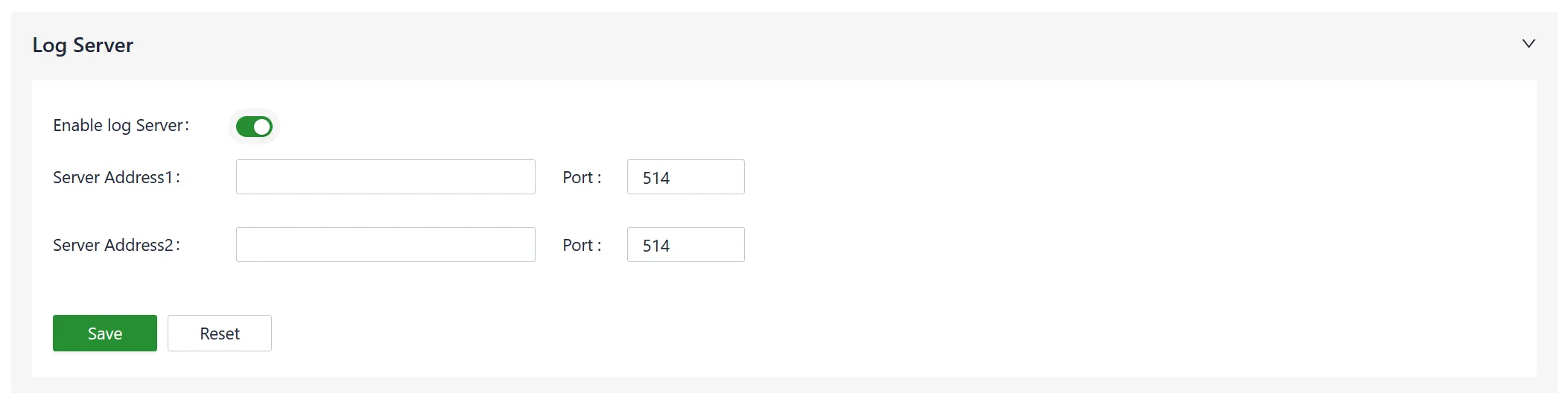 Enable the Log Server Service