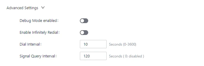 Cellular Advanced Configuration