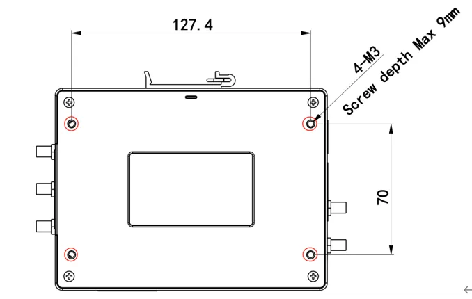 Wall mount kit installation step 1