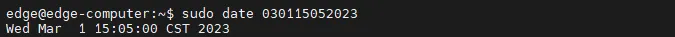 Set system time