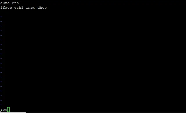 DHCP command line configuration