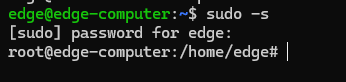 Switch to root