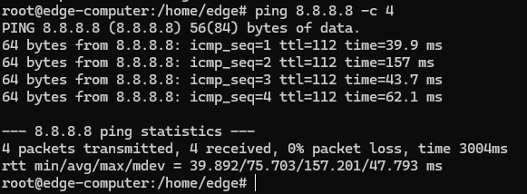 Ping test