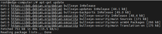 apt-get update