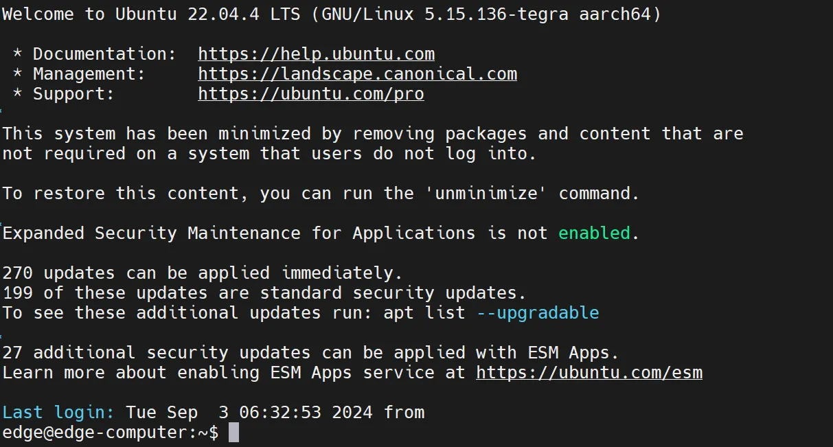 SSH password prompt