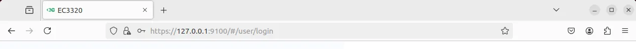 Web configuration page access