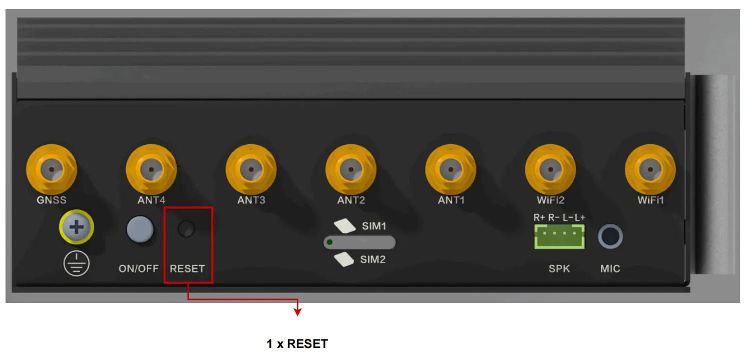 RESET pinhole button