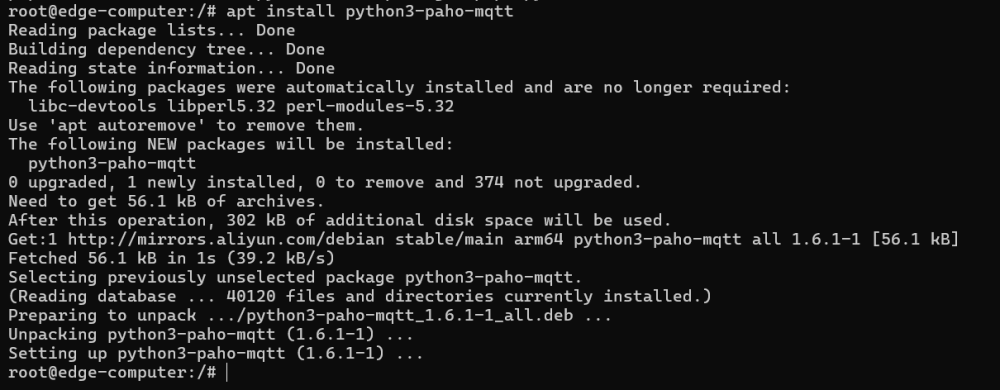 Internal MQTT settings