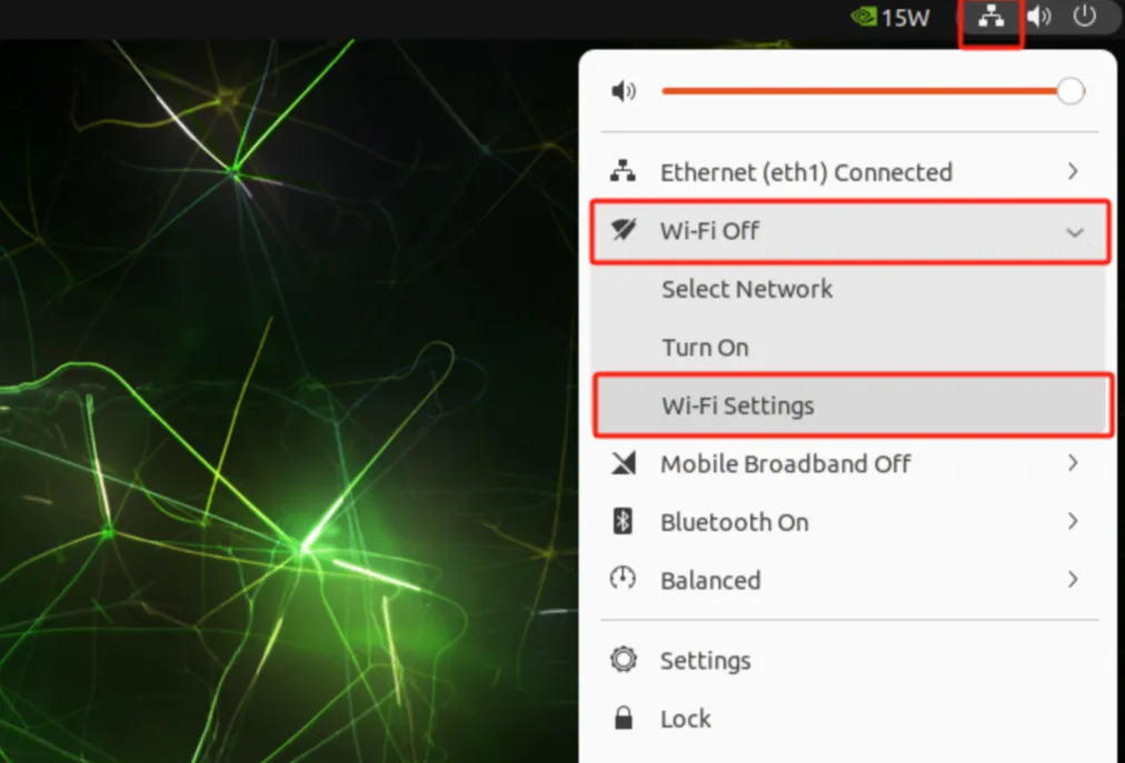 Ubuntu Wi-Fi Settings 1