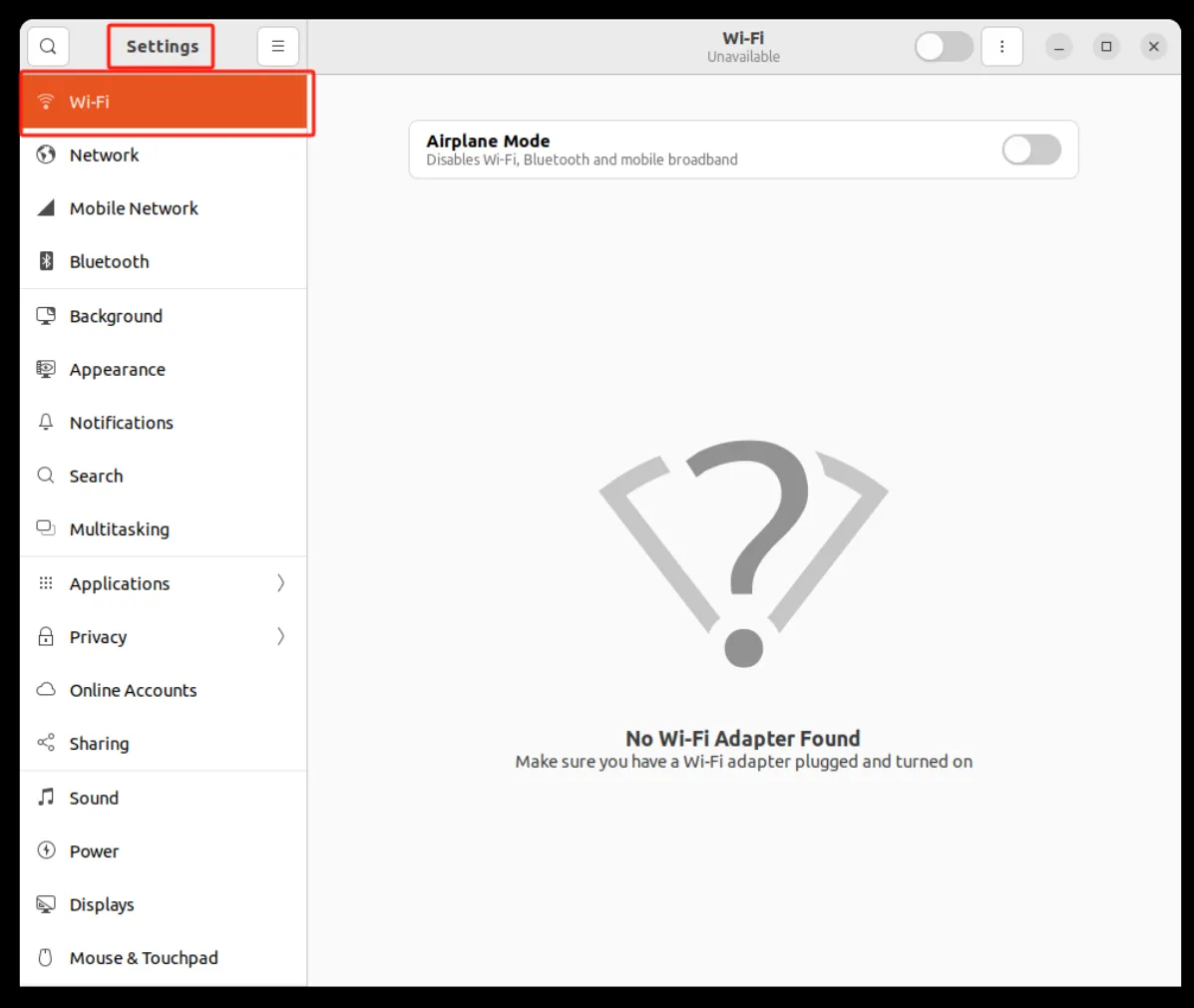 Ubuntu Wi-Fi Settings 2