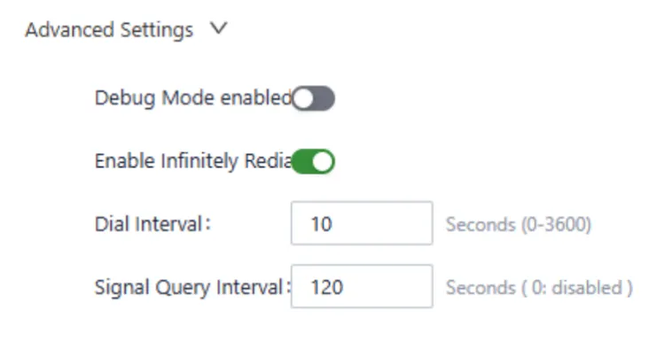 Cellular Advanced Configuration