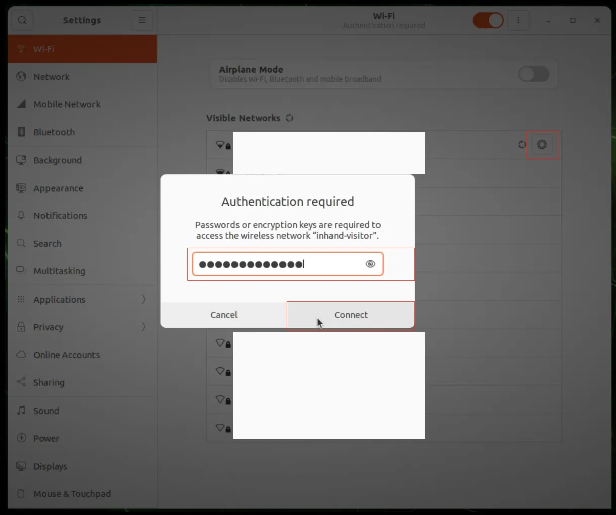 Ubuntu Wi-Fi Connection