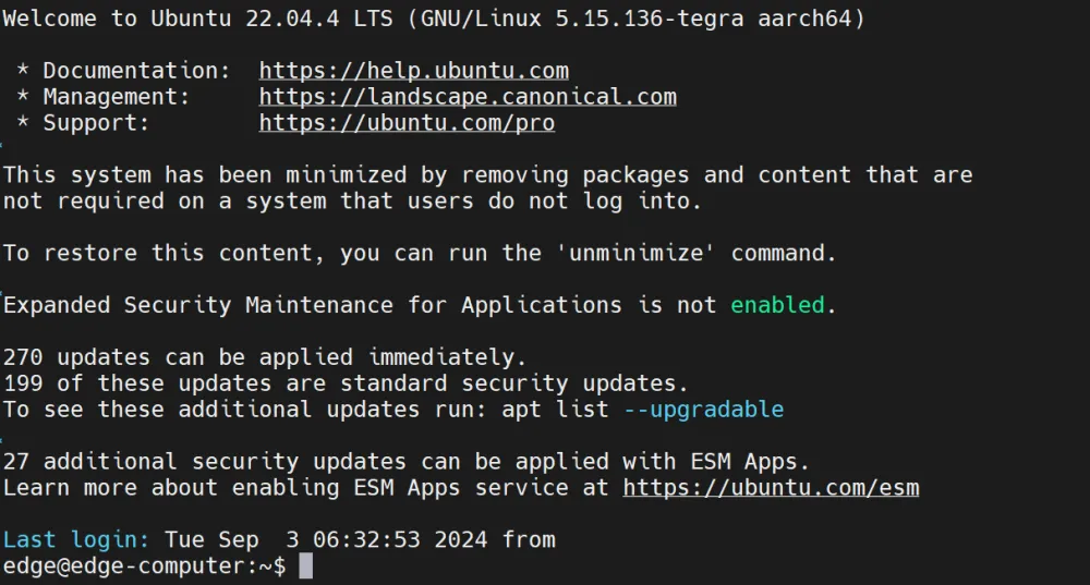 SSH Logged In