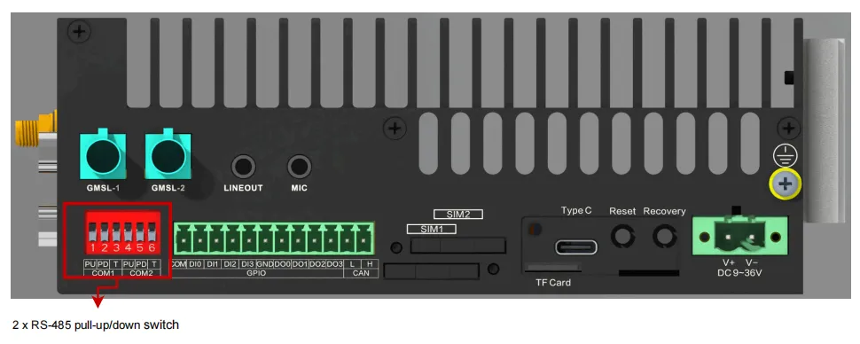 RS-485 DIP Switches