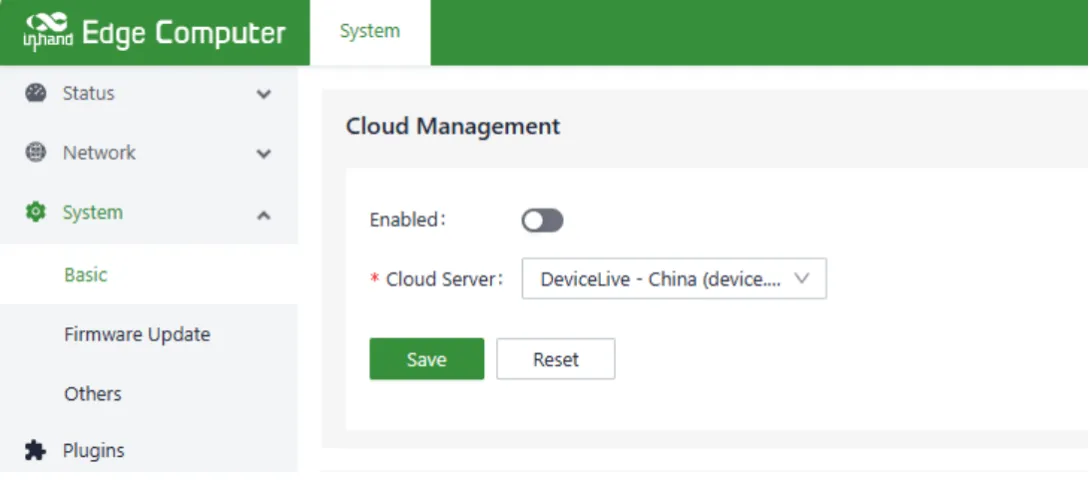 Cloud Management Configuration