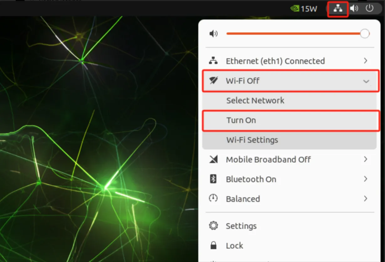 Ubuntu Wi-Fi On/Off 1