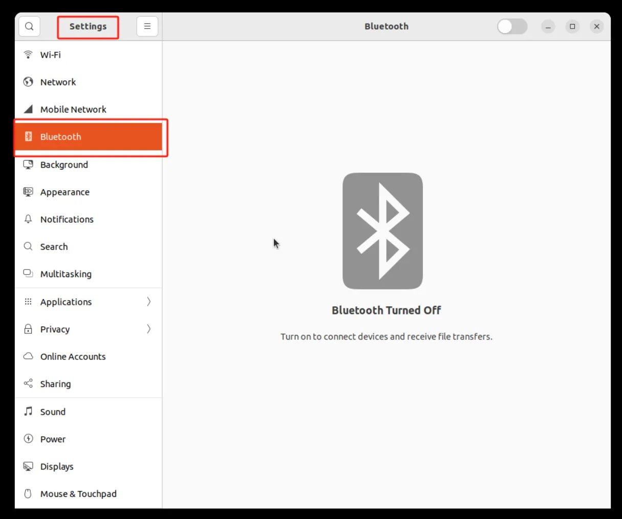Bluetooth Settings 2