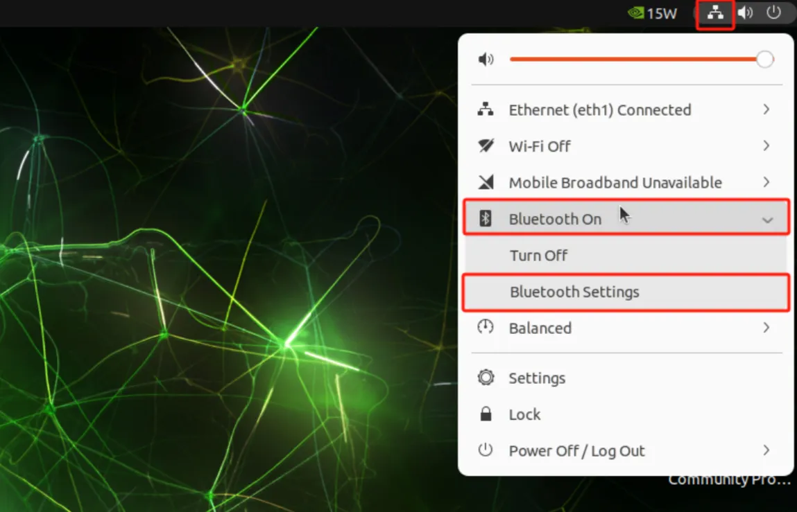 Bluetooth Settings 1