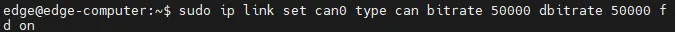 Configure CAN Bit Rate