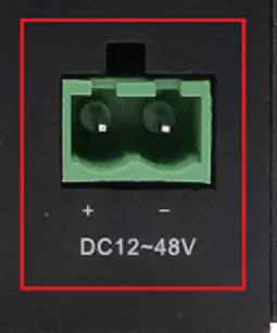 EC942 DC input power connection