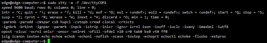 serial port information