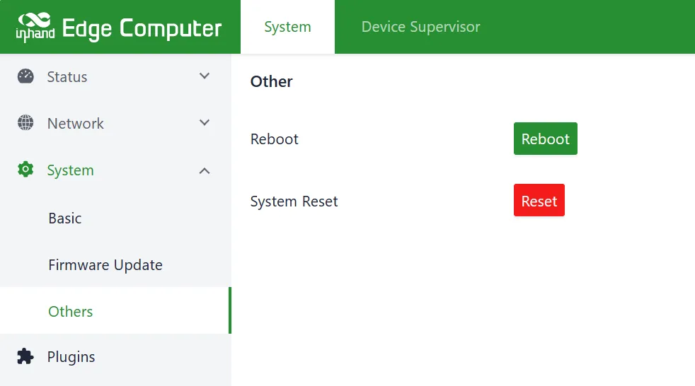 System restart and reset