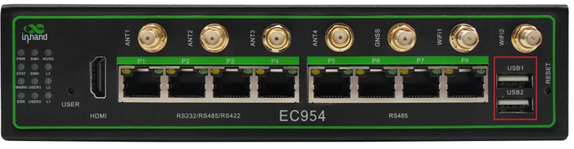 USB ports