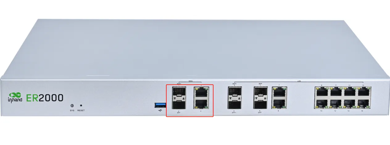 Device WAN Port Configuration