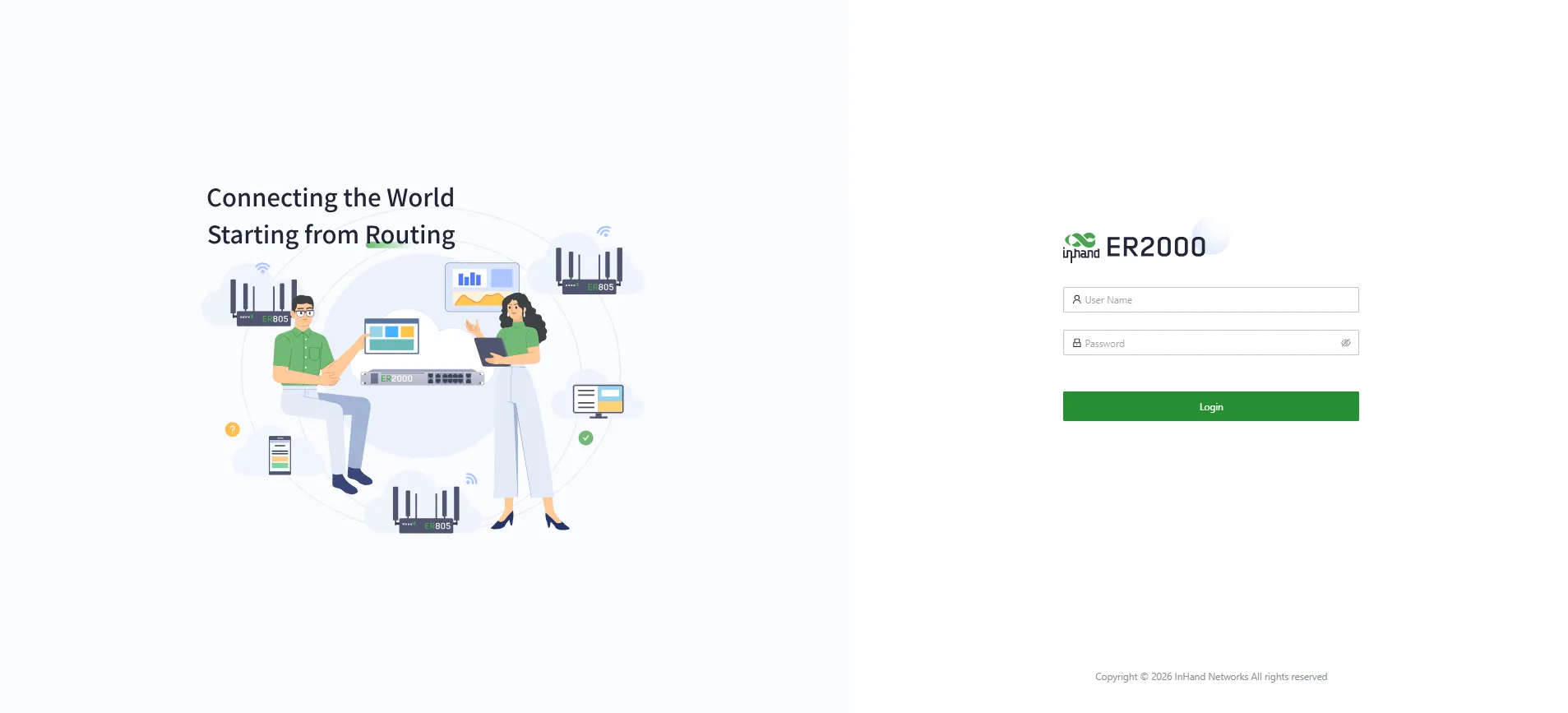 ER2000 Web Interface Login