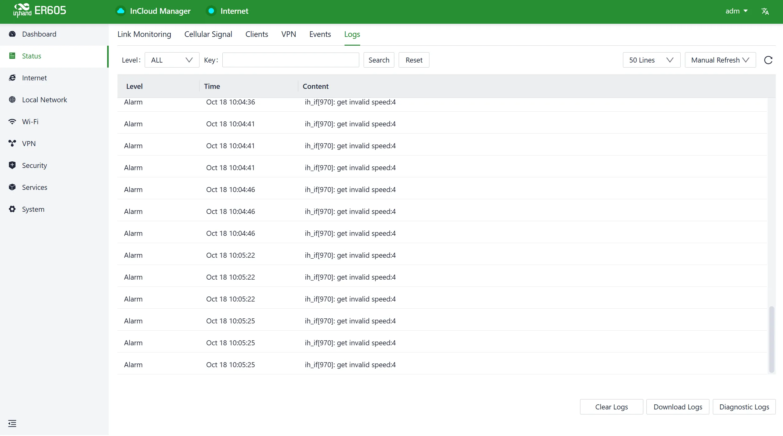 Logs Information