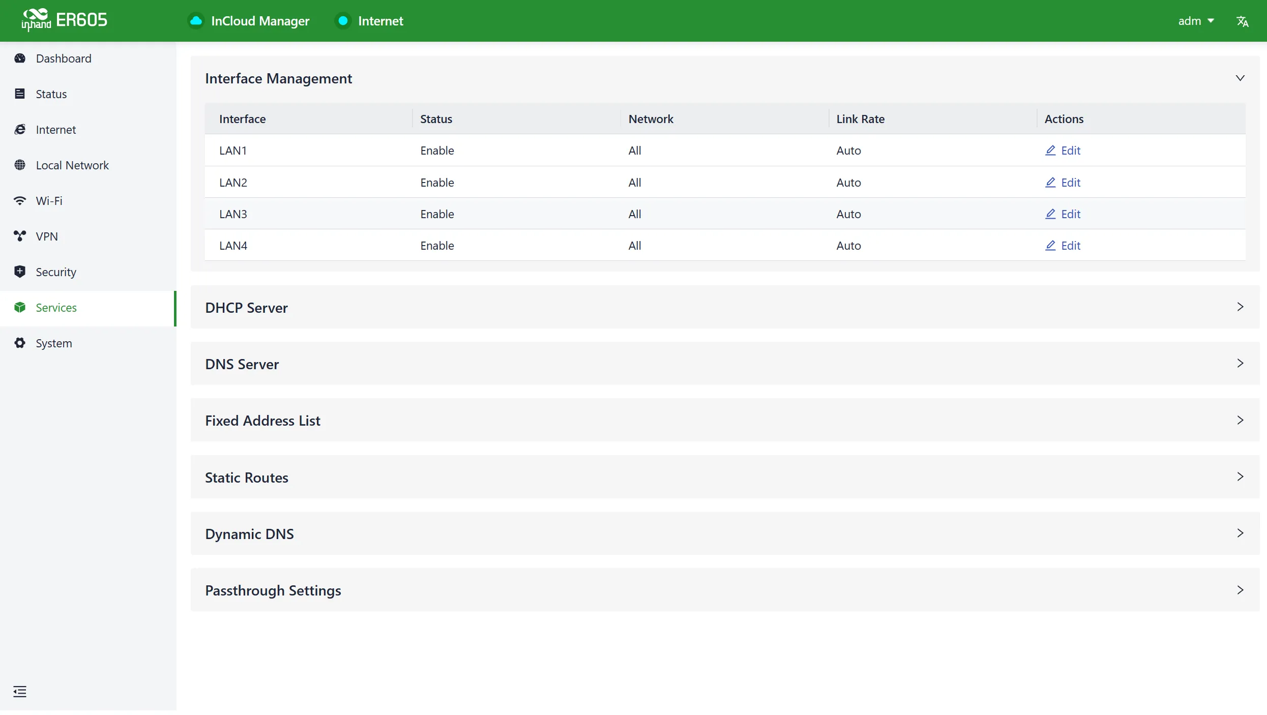 Interface Management