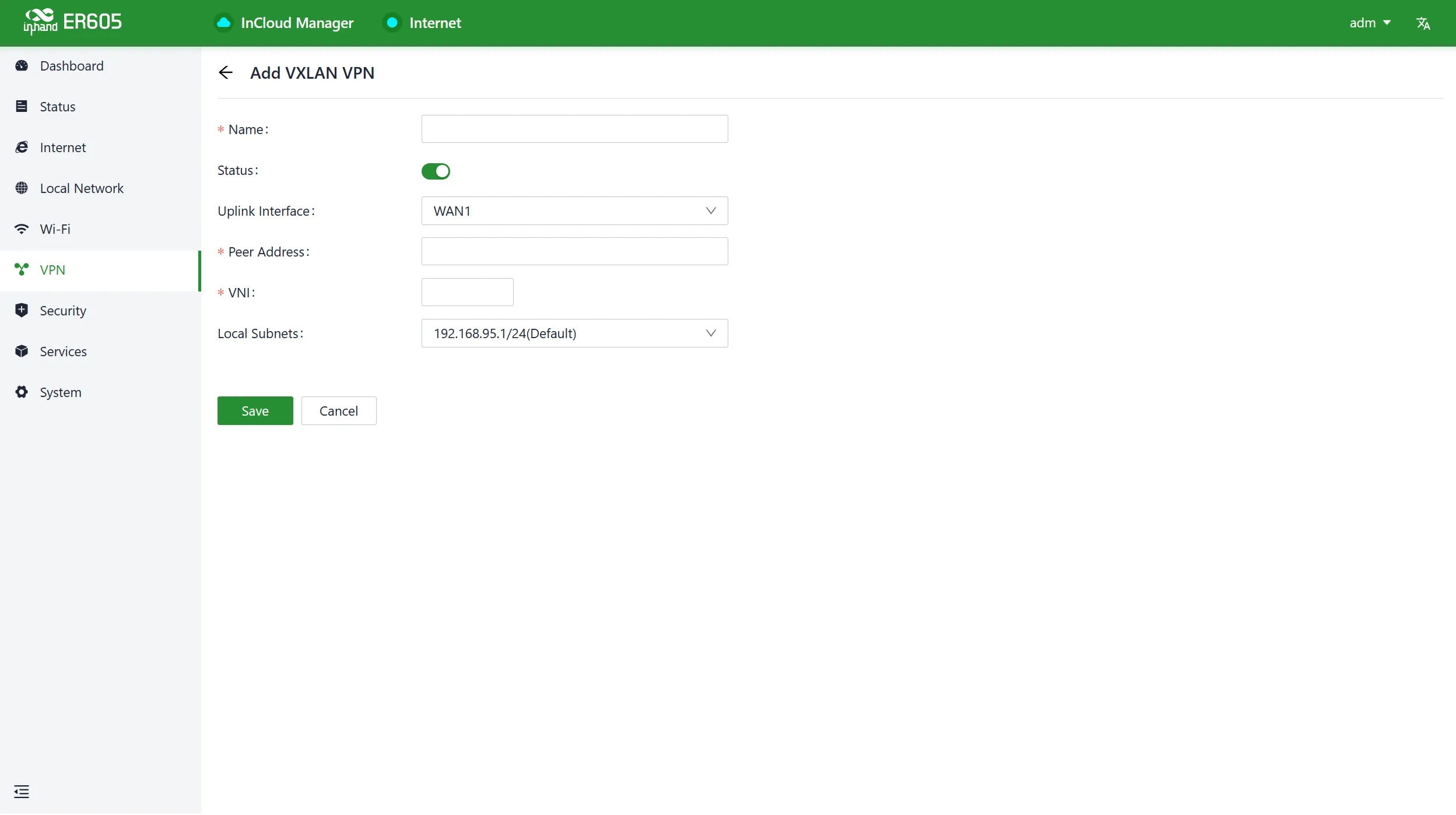 Add a VXLAN VPN