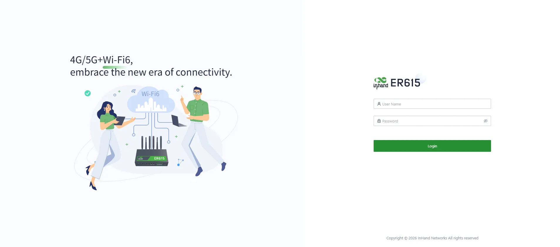 Device Web Login Page