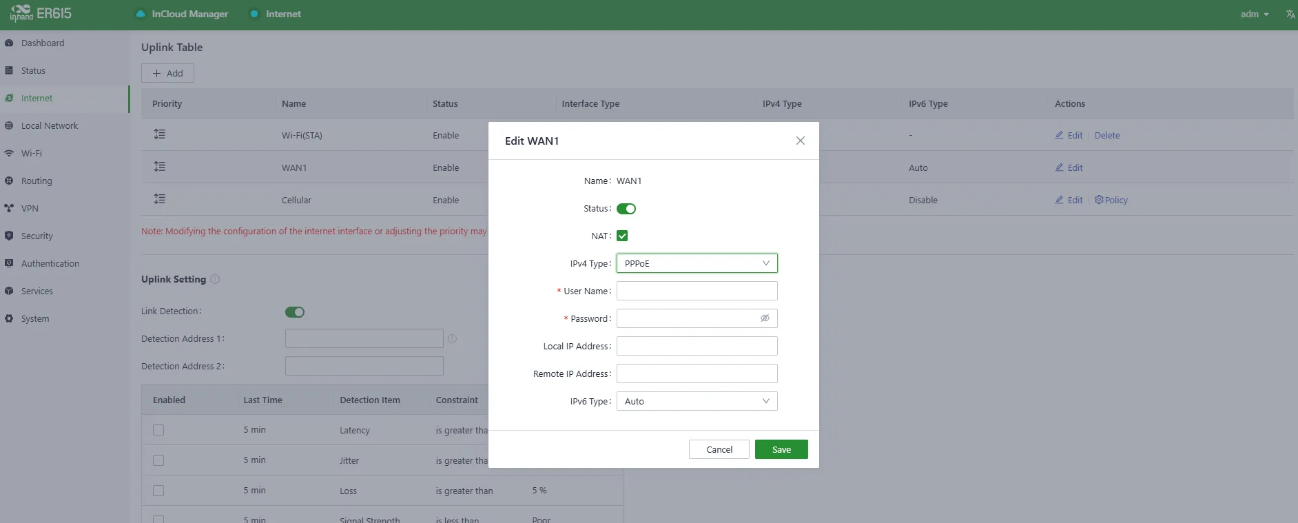 PPPoE Configuration