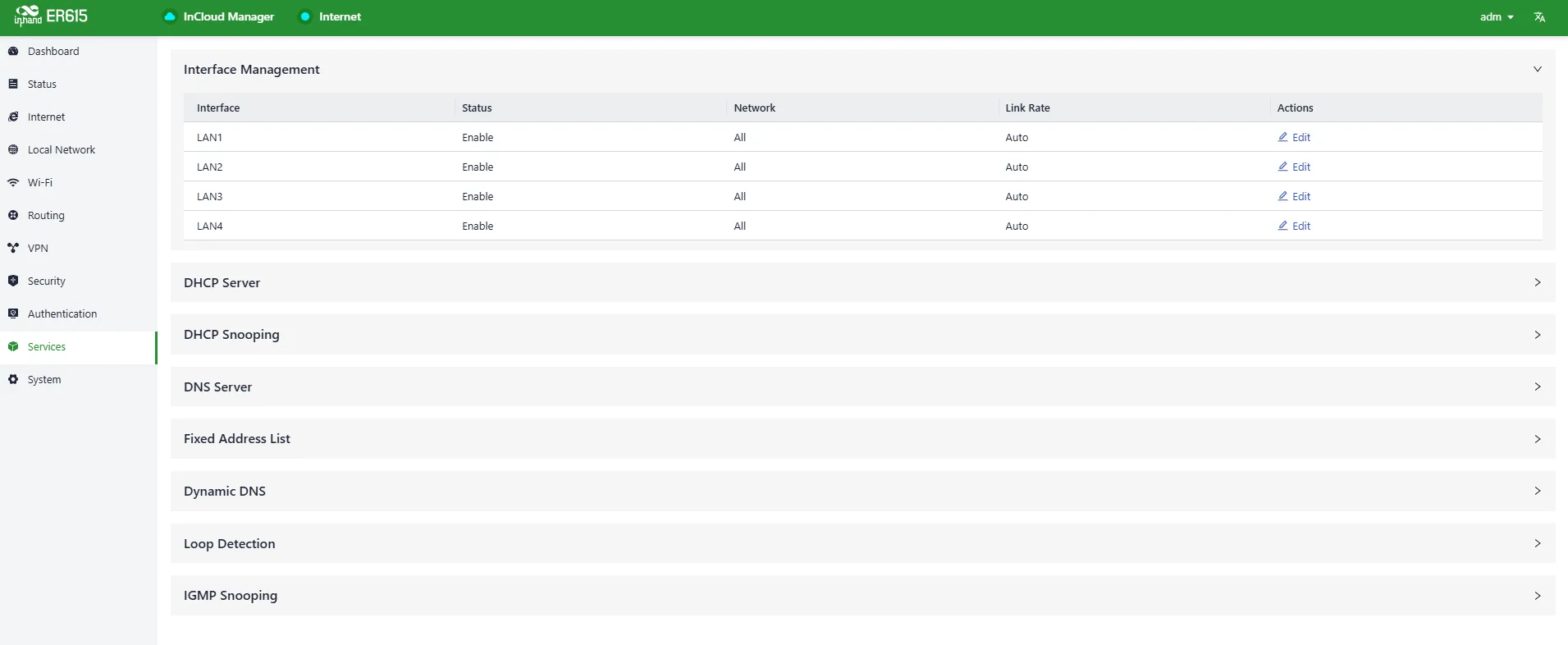 Interface Management
