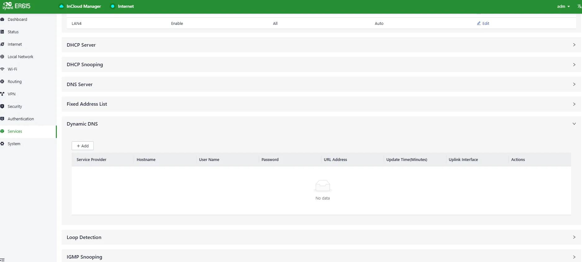 Add a Dynamic DNS Service