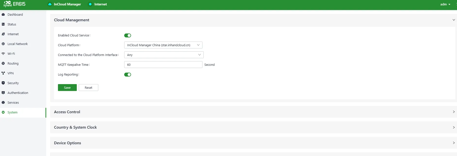 Enable InCloud Service
