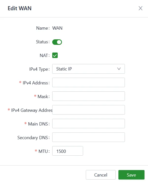 Uplink Configuration