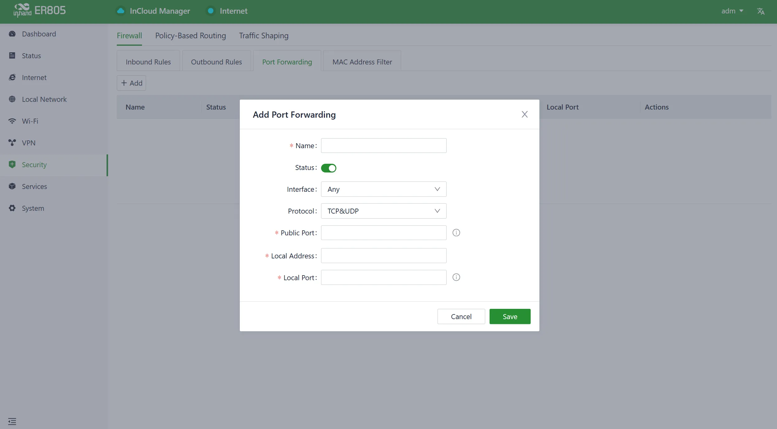 Port Forwarding